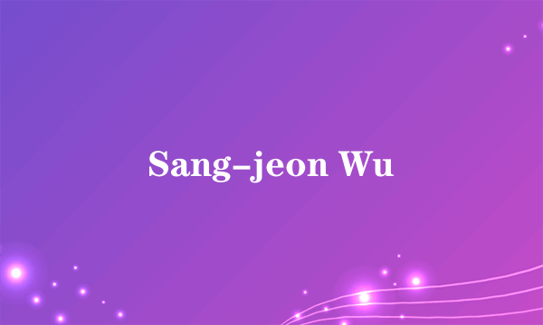 Sang-jeon Wu